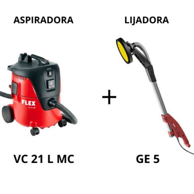 Kit Flex con lijadora GE5 y aspirador