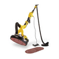 Lijadora jirafa telescópica Powerplus de 710 W y plato de 225 mm con manguera de aspiración y discos abrasivos