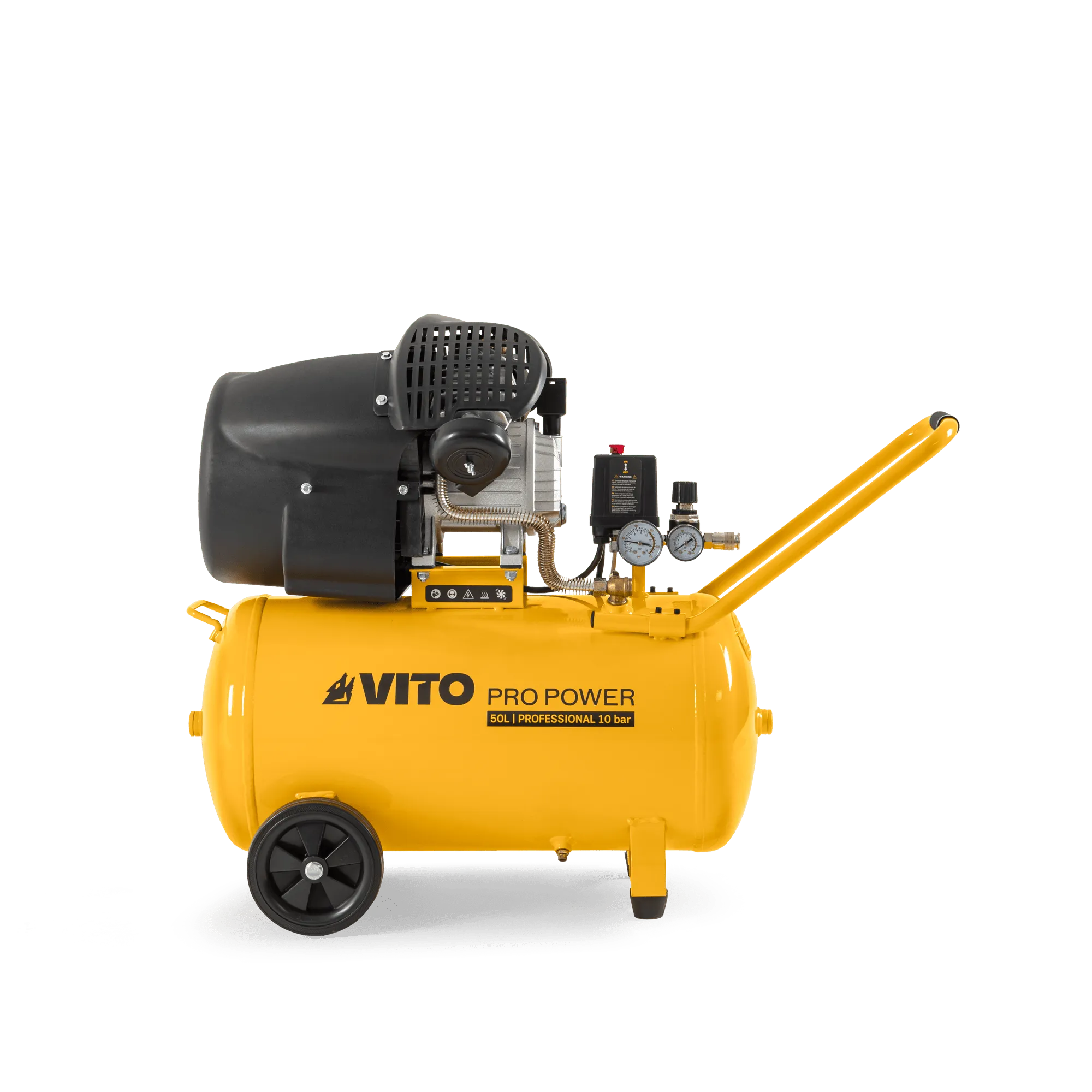 Compresor con aceite de doble cilindro Vito Pro Power de 50 litros y 3 CV a 10 bar