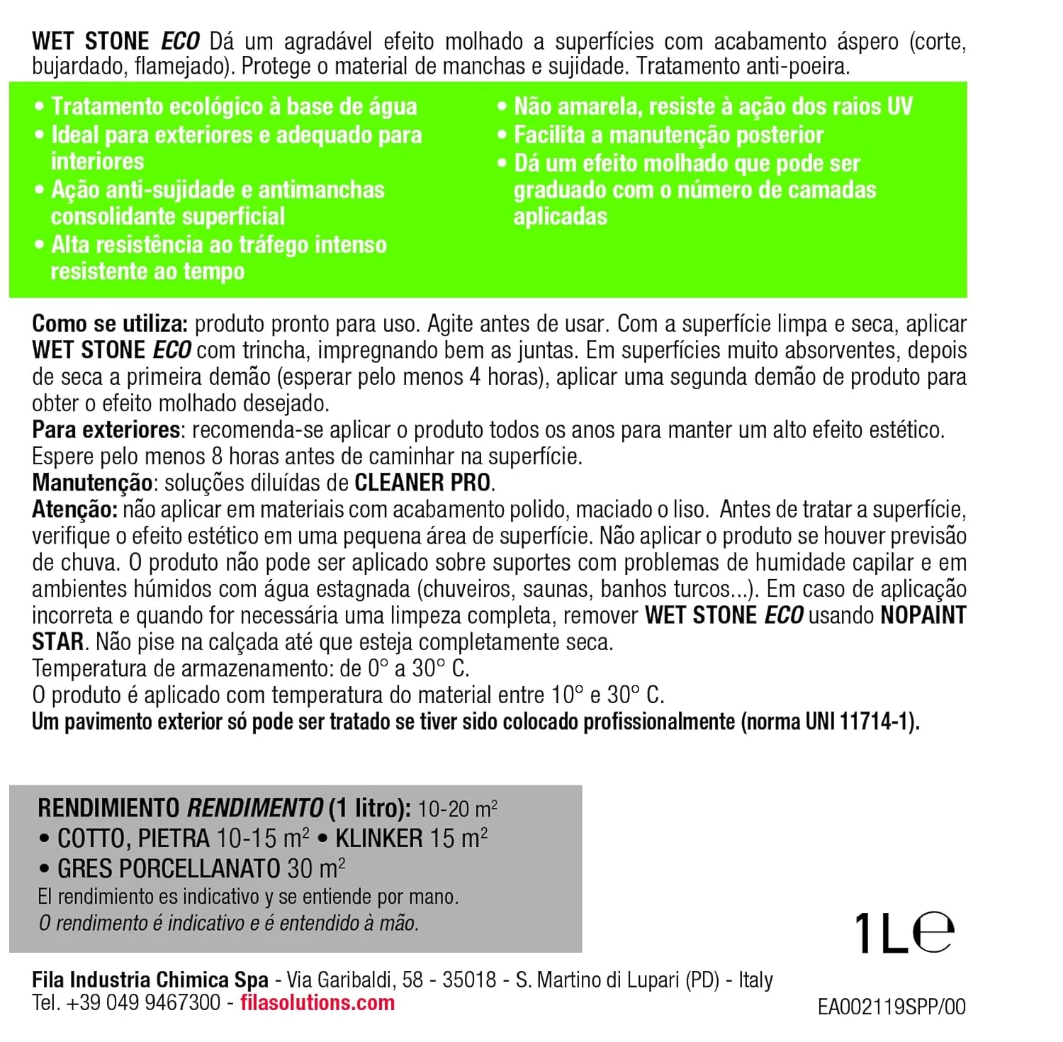 Fila Wet Stone Eco 1L - Imagen 4