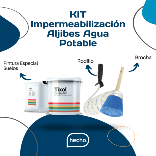 Kit impermeabilización aljibes agua potable